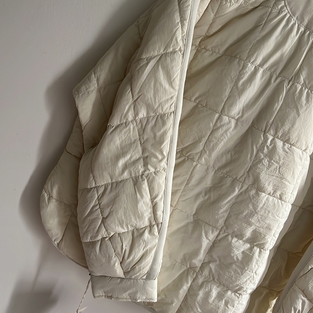 Free People Pippa Packable Puffer Jacket Size XL NWT $198 Cream - Picture 8 of 17